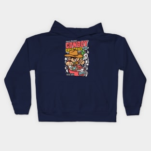 Retro Cereal Box Cowboy Crunchies // Junk Food Nostalgia // Cereal Lover Kids Hoodie